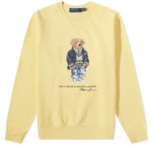 Polo Ralph Lauren Sweater Big Boys M 10-12 - Limited Edition Classic Yellow